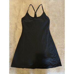Outdoor Voices Exercise Dress Black Sleeveless Athletic Tank Lined Flare Sz S